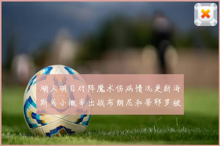 湖人明日对阵魔术伤病情况更新海斯或小概率出战布朗尼和蒂耶罗被下放